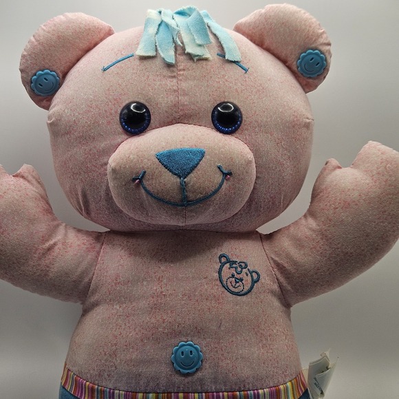 Vintage Doodle Bear‎  Pink And Blue 2004 JAKKS 16" - Picture 2 of 11
